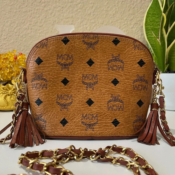 MCM Cognac Sling Bag - Picture 2 of 12